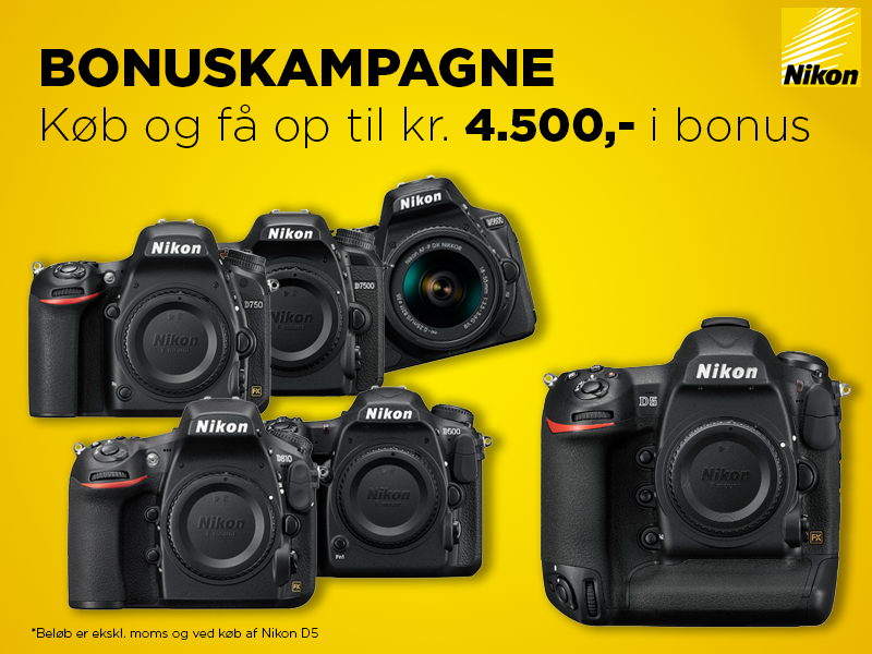 Køb Nikon og få BONUS