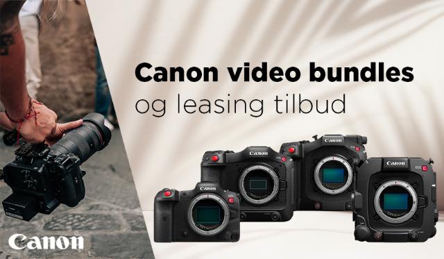 Canon video bundles og leasing tilbud