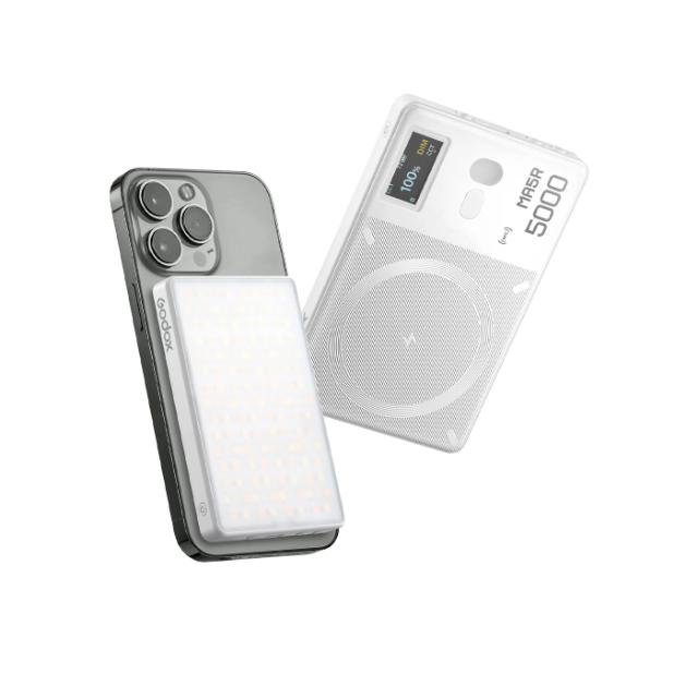 GODOX MA5R MOBILE POWERBANK&RGB LED LIGHT, WHITE