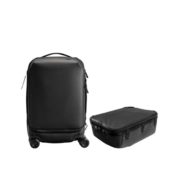 Peak Design Roller Pro Carry-On, Black w/ Cube