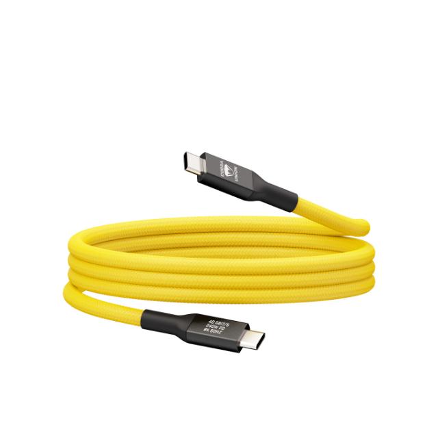 Cobraunion USB-C Cable 1.2M 40G - Yellow Straight