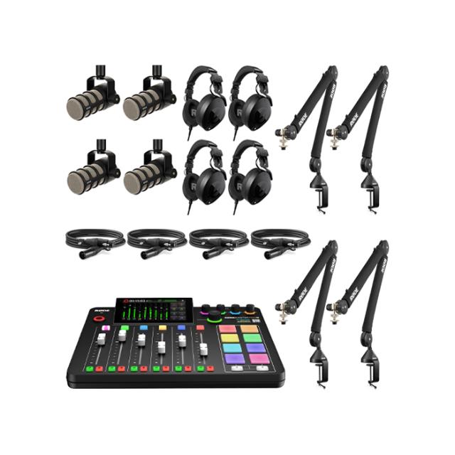 RØDE FOUR-PERSON PODCASTING BUNDLE