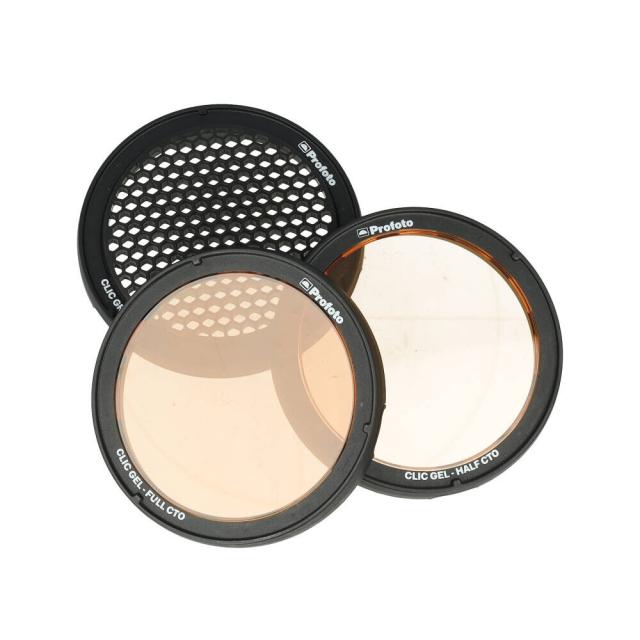 PROFOTO CLIC GRID & GEL KIT (4) USED