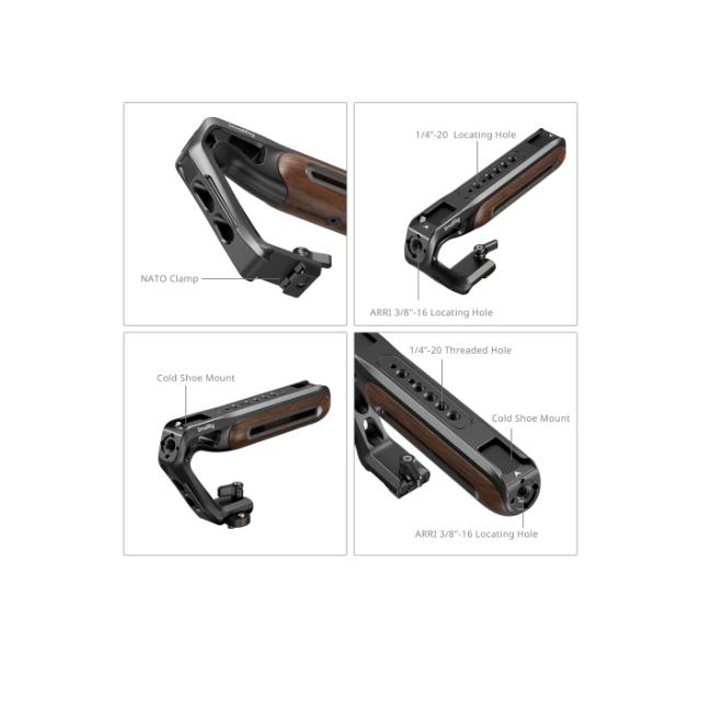 SmallRig 5251 Wooden NATO Clamp Top Handle