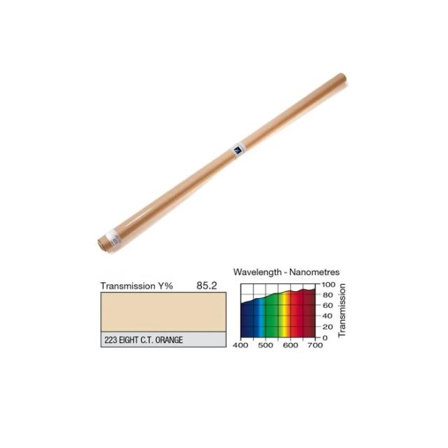 LEE 223 1/8 C.T ORANGE FILTER ARK 52,5 X 122 CM