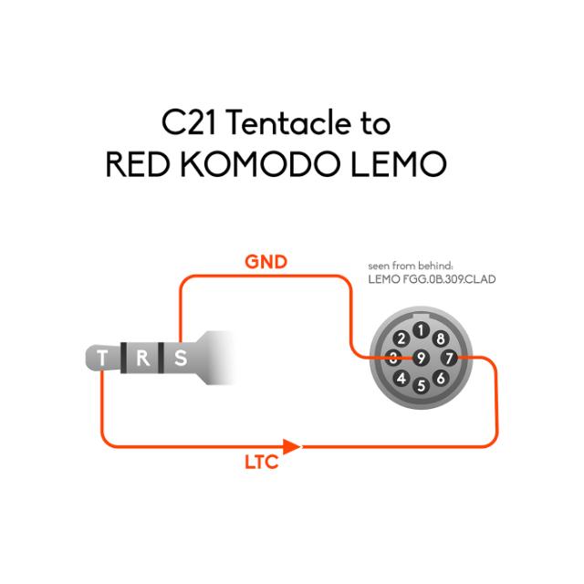 Tentacle to RED 9-Pin - Timecode Cable