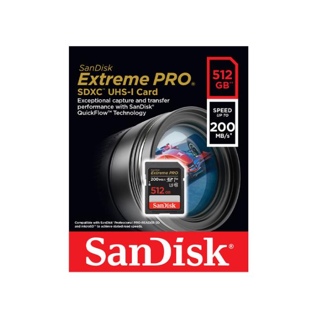 SANDISK SD 512GB EXTREME PRO V30 200MB/S