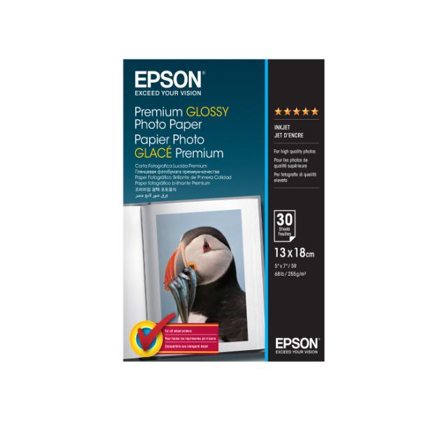 EPSON PREM. GLOSS PHOTO PAPER 13X18 30 ARK 255G