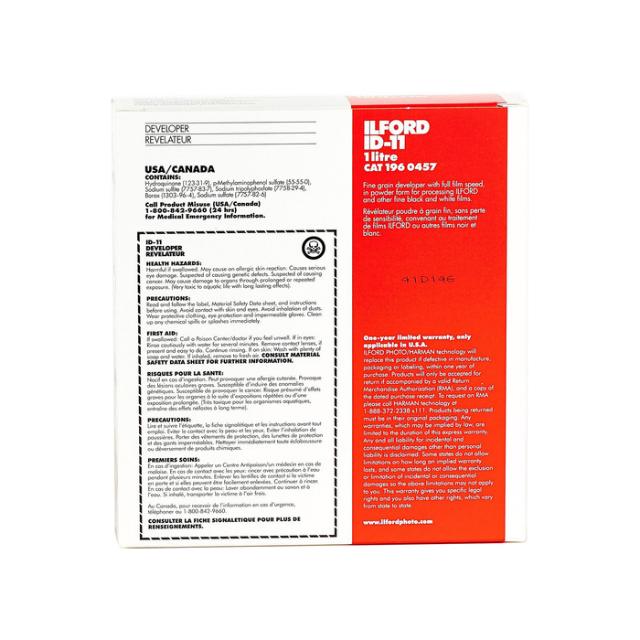 ILFORD ID11 FILM DEVELOPER 1 LITER