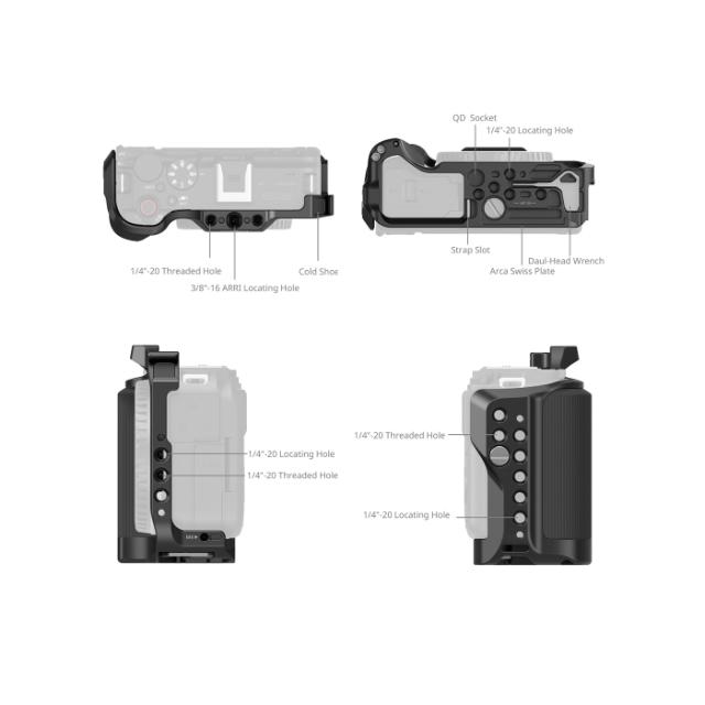 SmallRig 5427 Cage for Canon EOS R50 V Black