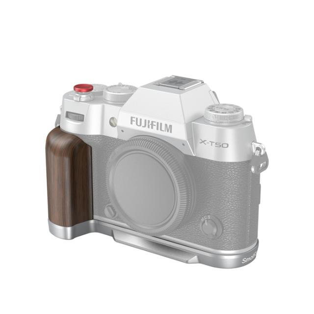 SMALLRIG 4735 WOODEN L-SHAPE GRIP FUJI X-T50 SILVE