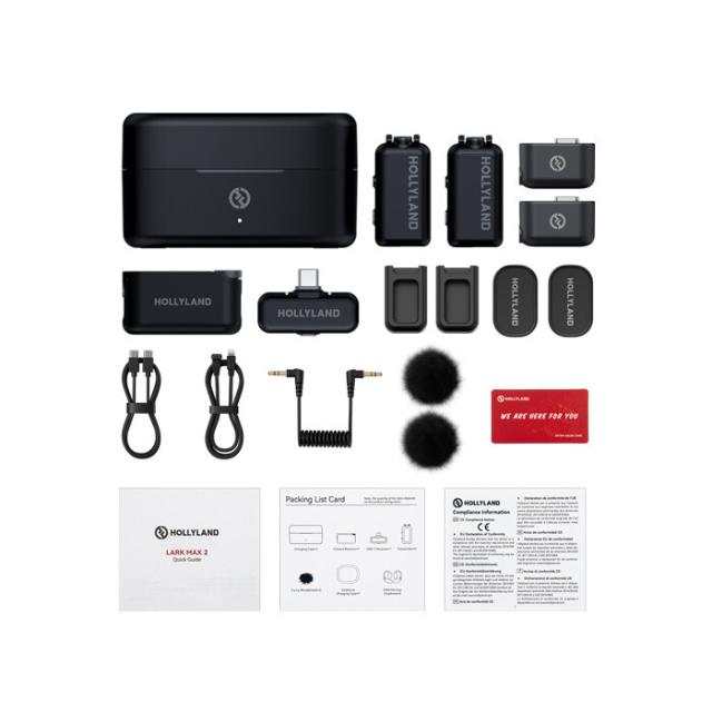 Hollyland LARK MAX 2 Combo with Camera RX + USB-C 