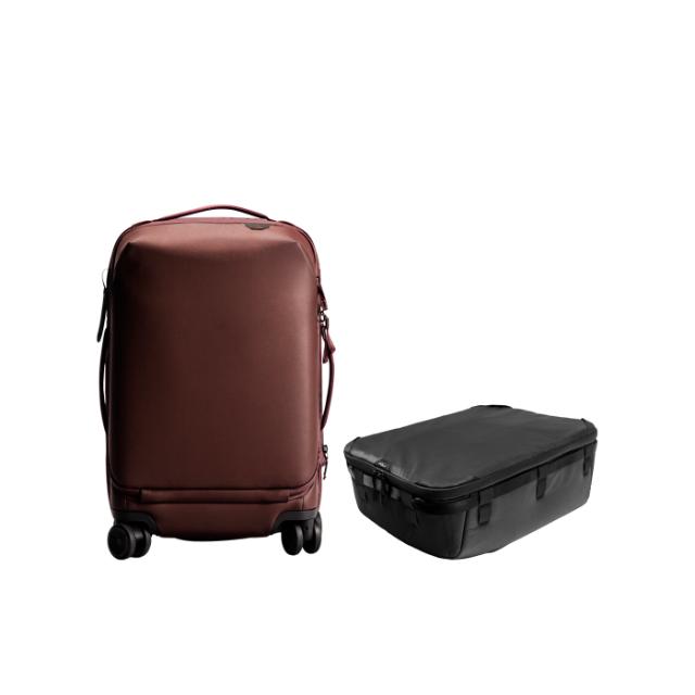Peak Design Roller Pro Carry-On, Eclipse w/ Cube