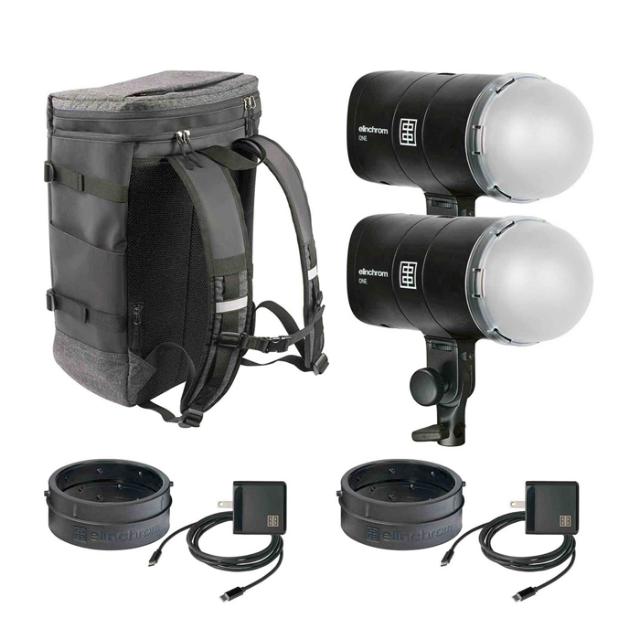 ELINCHROM 20931 ONE OFF CAMERA FLASH DUAL KIT
