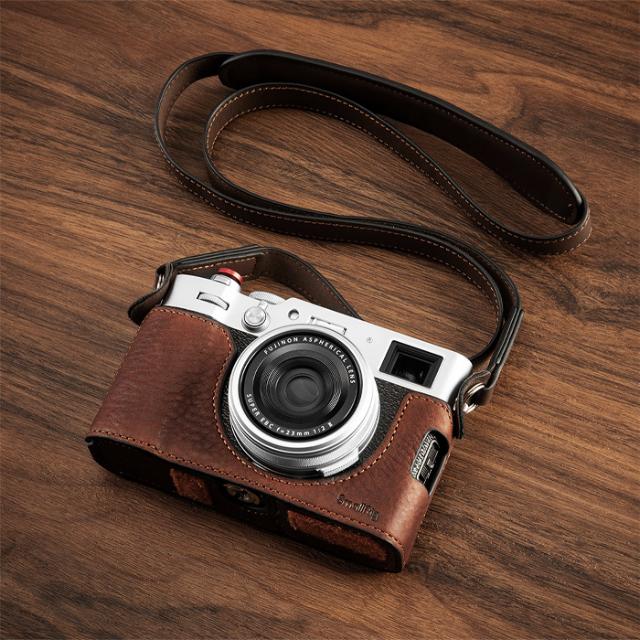 SMALLRIG S4699 LEATHER HALF CASE X100VI BROWN
