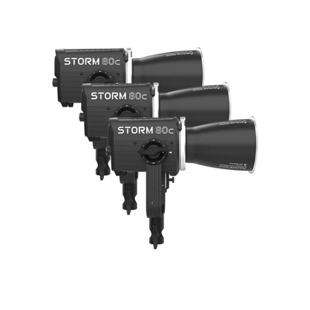 APUTURE STORM 80C 3-LIGHT KIT