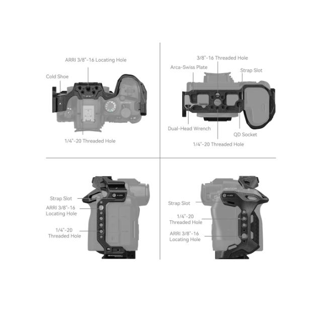 SMALLRIG 4161 CAGE FOR CANON R6 MK II / R6 MK III