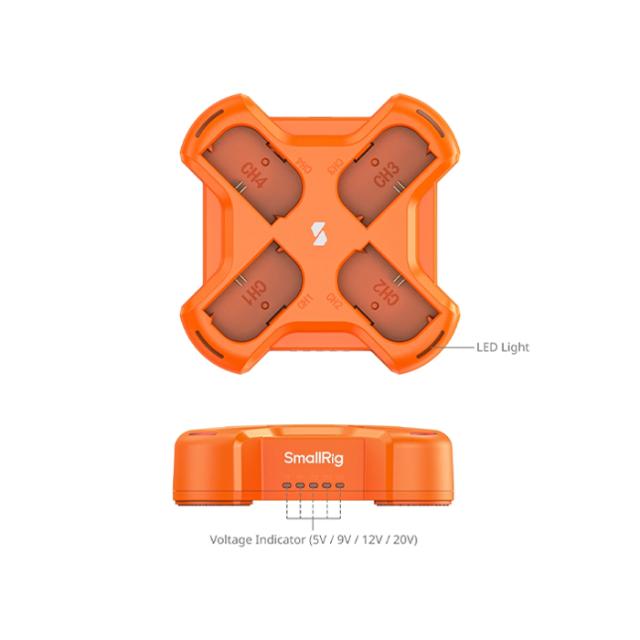 SMALLRIG 4838 4 CHANNEL CHARGER LP-E6NH