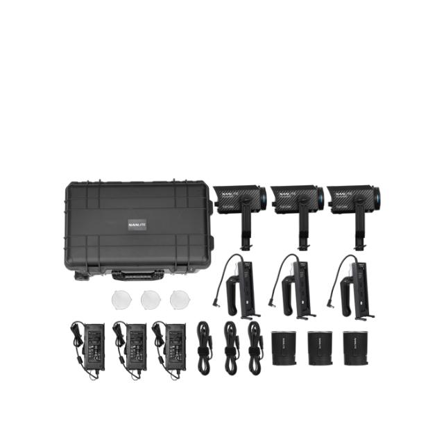 NANLITE FORZA 60C RGBLAC 3 LIGHT KIT