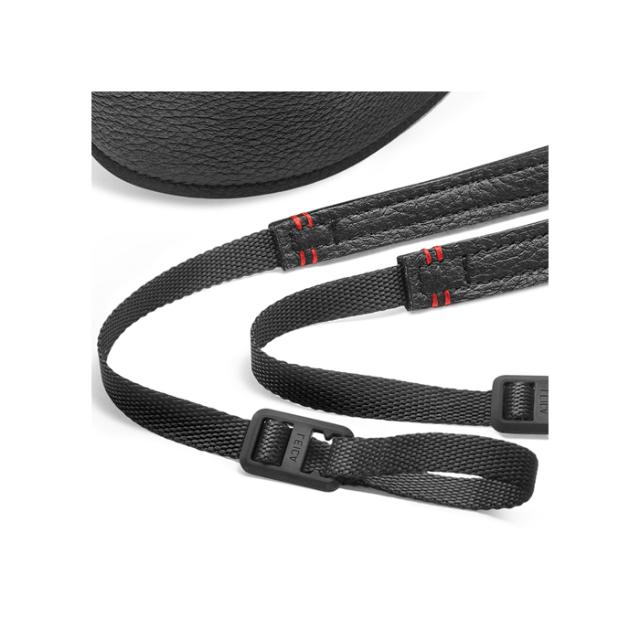 LEICA CARRYING STRAP SL-S-SYSTEM ELK LEATHER BLACK