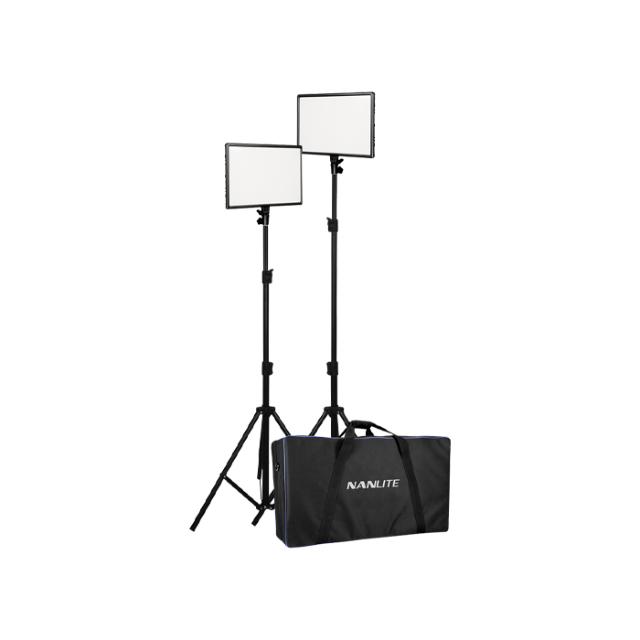 NANLITE LUMIPAD 25 LED 2 LIGHT KIT W. STAND & BAG