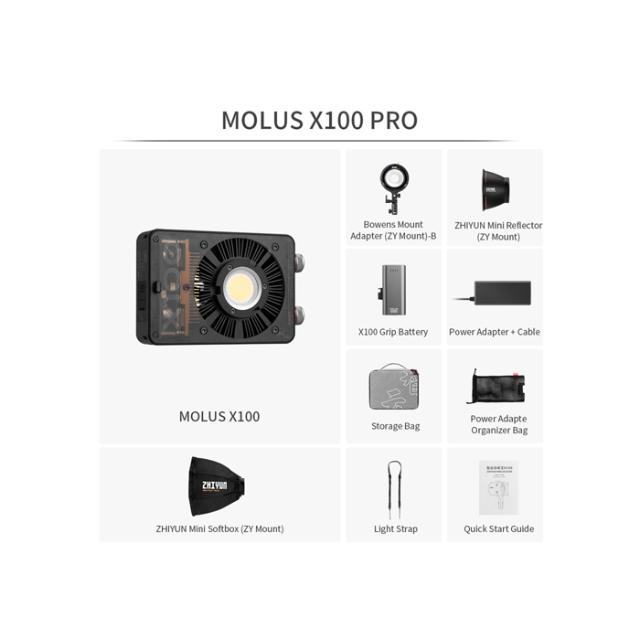 ZHIYUN LED MOLUS X100 PRO COB LAMP