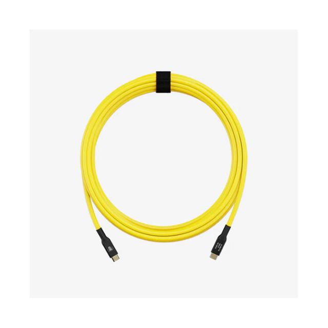 COBRAUNION USB-C TO USB-C STRAIGHT 5M, 20G YELLOW