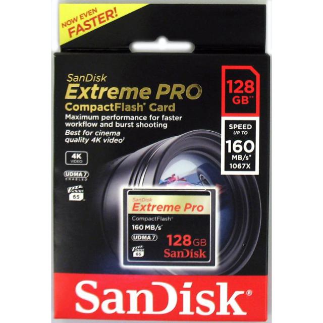 SANDISK CF 128GB EXTREME PRO 160MB/S