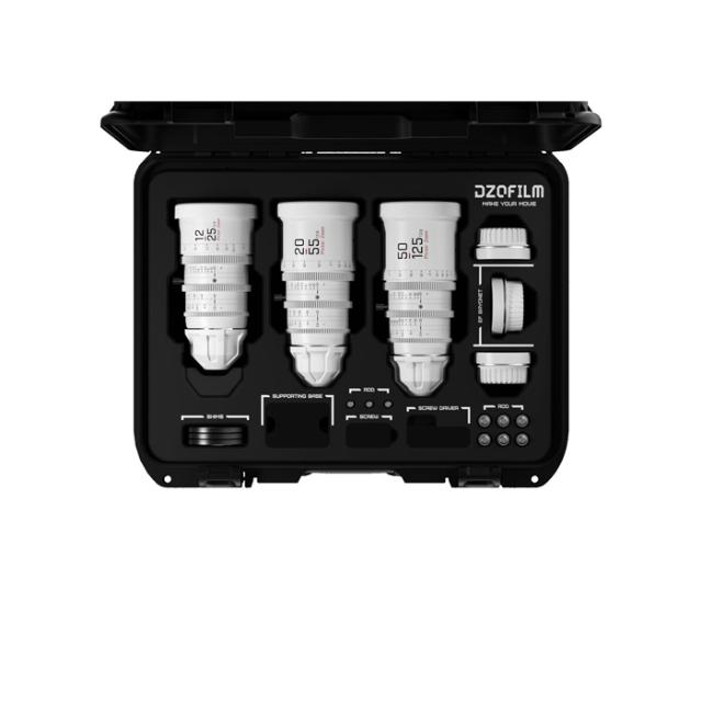 DZO PICTOR 12-25/20-55/50-125MM T2.8 WHITE BUNDLE