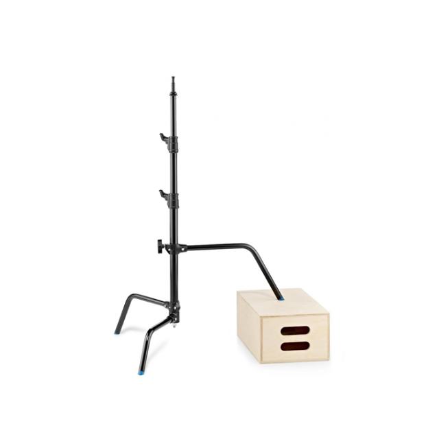 AVENGER A2018LCB C-STAND BLACK W/ SLIDING LEG