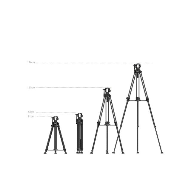 SmallRig 5201 Video Carbon Fiber Tripod Kit AD-50 