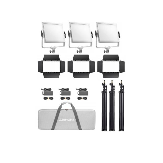 GODOX LITEMONS LP600R RGB LED LIGHT PANEL 3-KIT