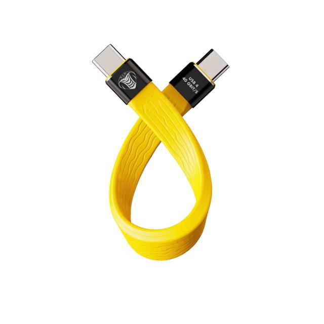COBRAUNION USB-C TO USB-C FLEXPRO 0,14M 40G YELLOW