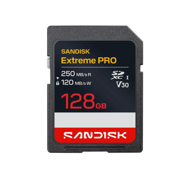 SANDISK SD 128 GB EXTREME PRO 250MB/S V30