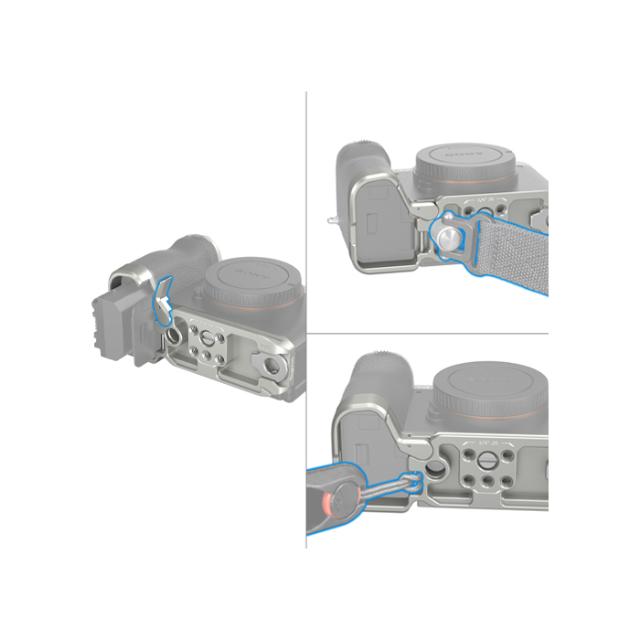 SMALLRIG 4438 BOTTOM MOUNT PLATE SILVER A7CII/A7CR