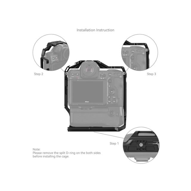 SMALLRIG 3982 CAGE NIKON Z8 W. MB-N12 BATTERYGRIP