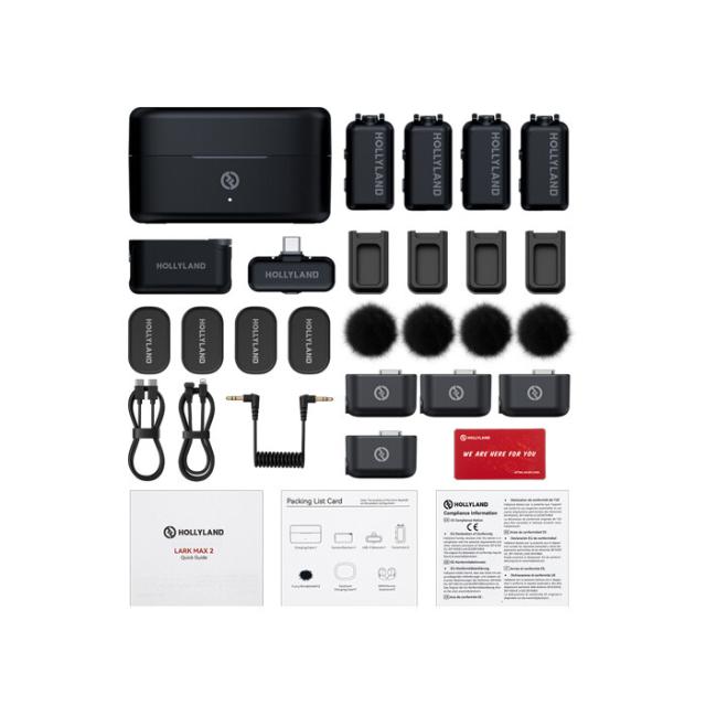HOLLYLAND LARK MAX 2 COMBO, 4 PERSON, RX+USB-C RX