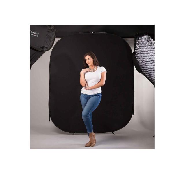 LASTOLITE PLAIN COLLAPSIBLE 1,5 X 1,8M BLACK/WHITE