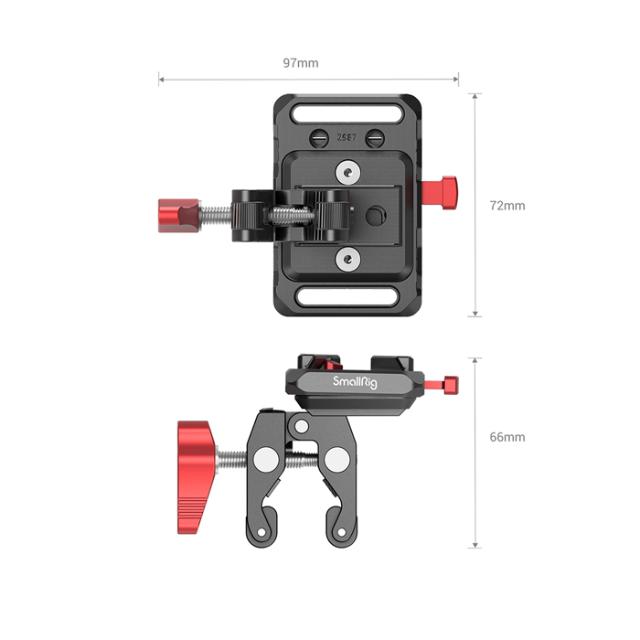 SMALLRIG 2989 BATTERY PLATE MINI V-MOUNT CRAB CLAM