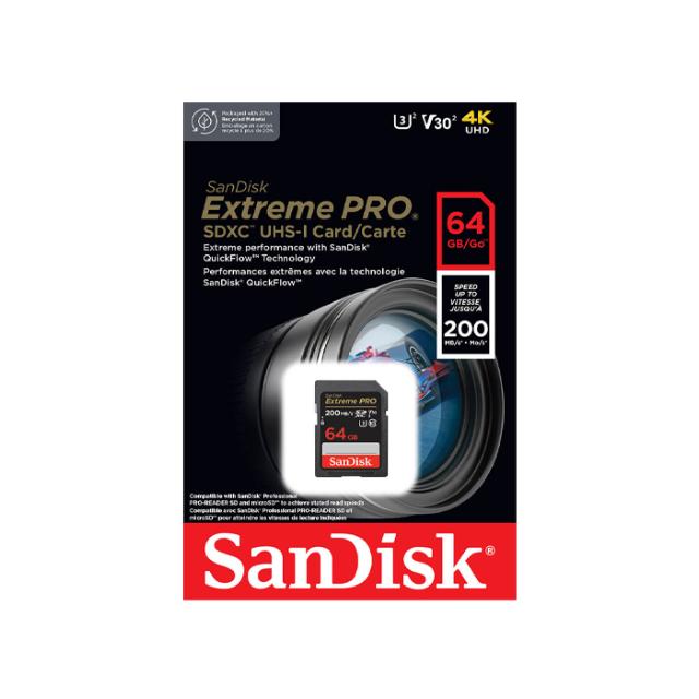 SANDISK SD 64GB EXTREME PRO V30 200MB/S