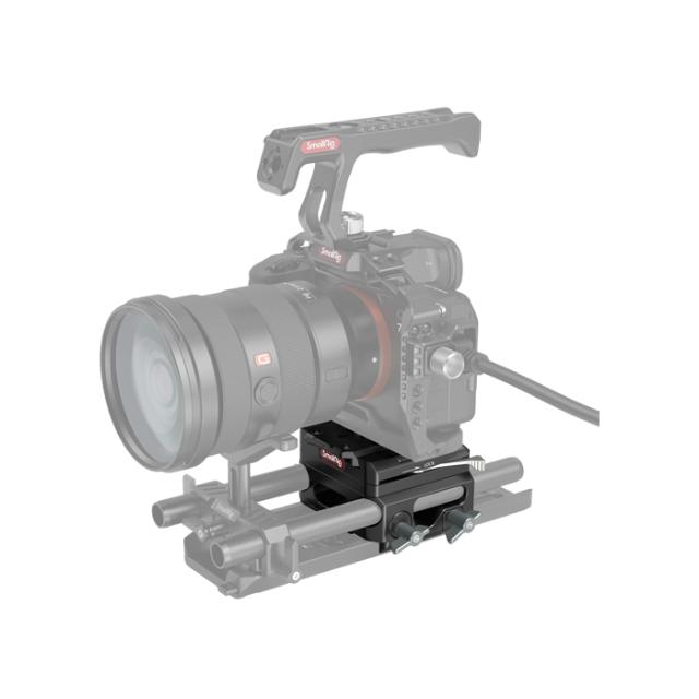 SMALLRIG 3067 BASEPLATE LGTW W DUAL 15MM ROD CLAMP