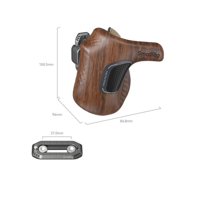 SmallRig 5161 NATO Wooden Handle Left Side