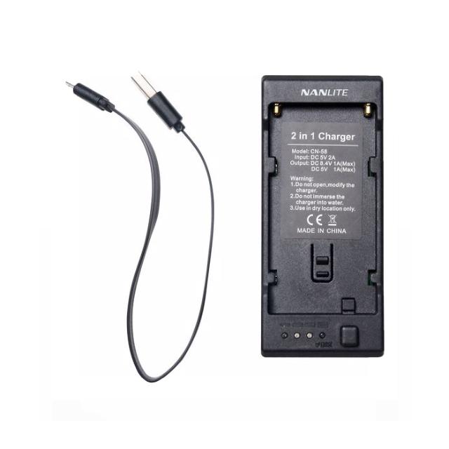 NANLITE CN-58 2-1 CHARGER FOR NP-F BATTERIES