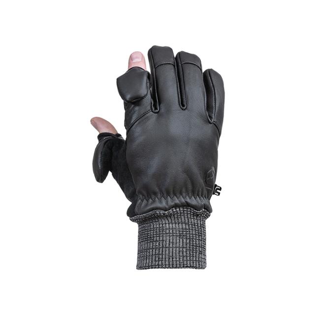 VALLERRET LEATHER PHOTOGRAPHY GLOVE BLACK XS
