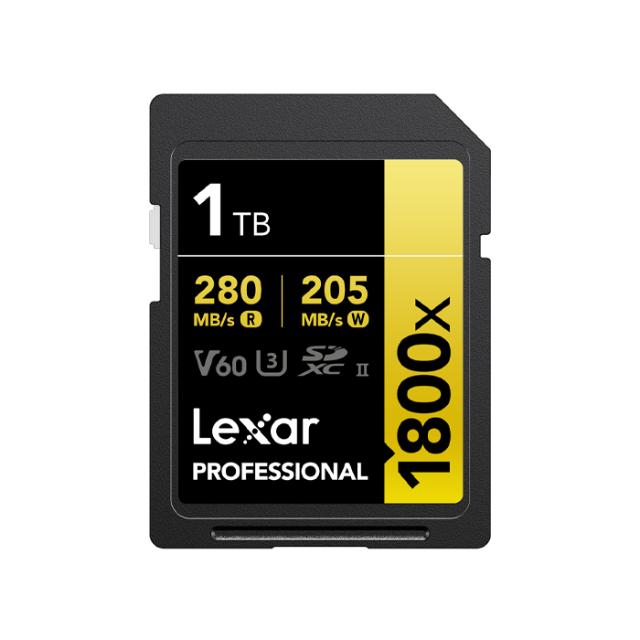 LEXAR SD 1TB PRO 1800X U3 V60 UHS-II R280/W210