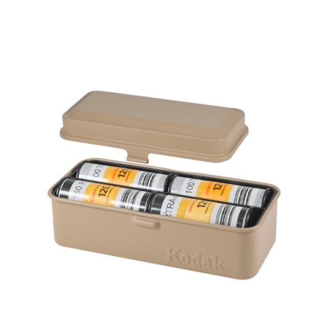 KODAK FILM CASE 120/135 LARGE BEIGE //