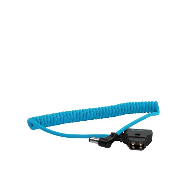 KONDOR BLUE D-TAP TO DC RIGHT ANGLE COILED - BLUE