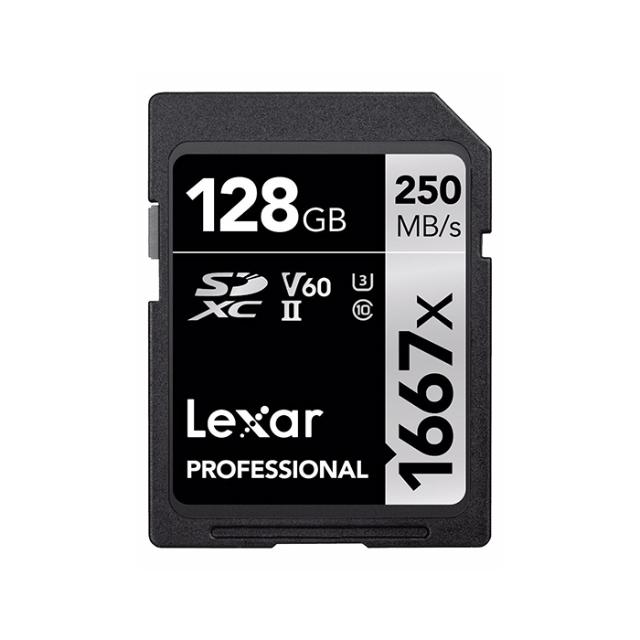 LEXAR SD 128GB R250/W120 1667X UHS-II U3 V60