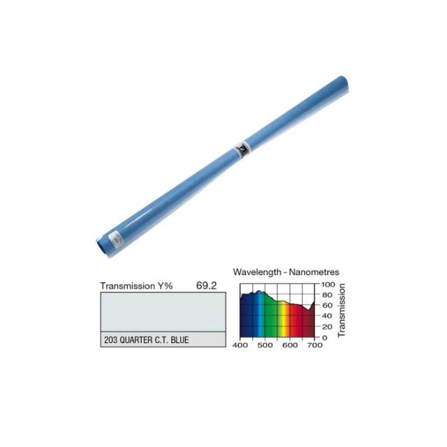 LEE 203 1/4 C.T BLUE FILTER ARK 52,5 X 122 CM