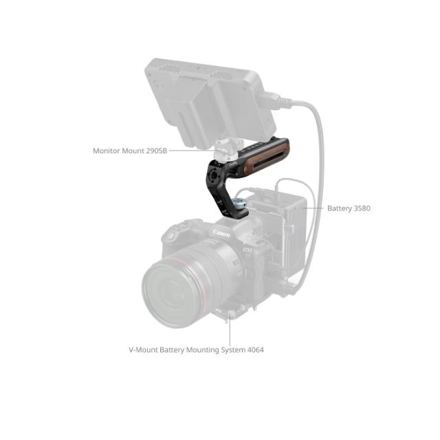 SmallRig 5250 Wooden Cold Shoe Top Handle